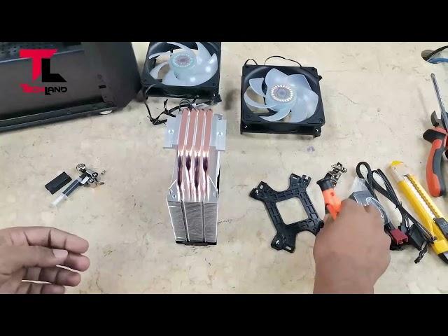 How To Replace intel stock fans with HYPER 212 LED TURBO ARGB CPU Cooler | Tech Land