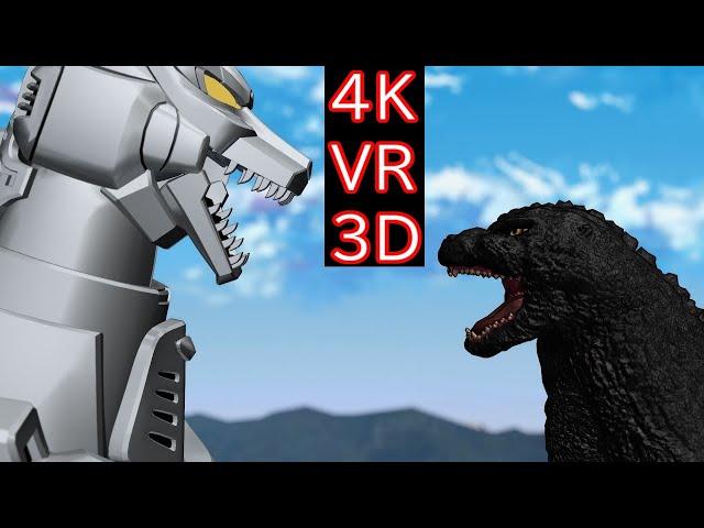 【MMD VR180】Godzilla VS MechaGodzilla 1993 (ゴジラ VS メカゴジラ 1993)