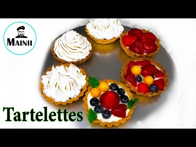 Mürbeteig Tartelettes selber machen Rezept mit Creme und Früchten / Mainii