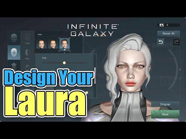 Design Your Own Laura | Preview of Our New “Officer” System | Coming Soon in Infinite Galaxy