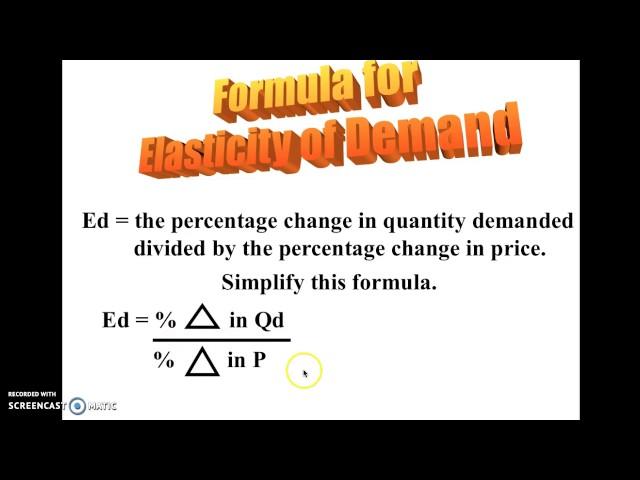 Elasticity Coefficient