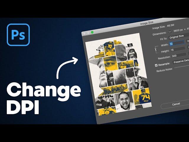 How to Change DPI in Photoshop (Upscale Images)