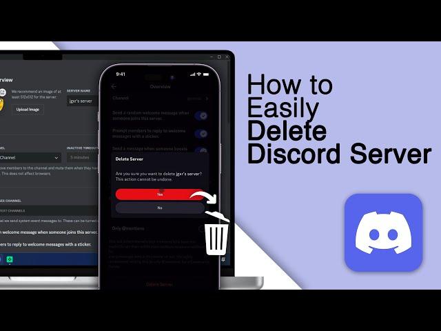 How To Delete A Discord Server in 2024! [PC & Mobile]