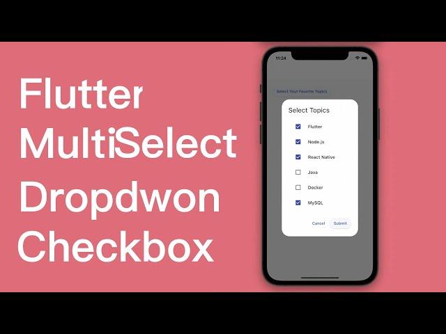 Flutter Multiselect Dropdown Checkbox