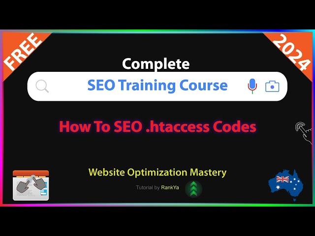 How To SEO .htaccess file - Free Step-by-Step SEO Training Course for 2024