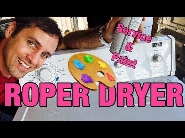 How To Tear Down & Service A Roper Dryer | Quick Door Switch & Thermostat | RES7648JQ0