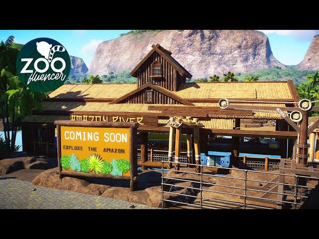 Planet Zoo Boat Ride | Explore the Amazon | Monkey Island EP13 (Speed Build)