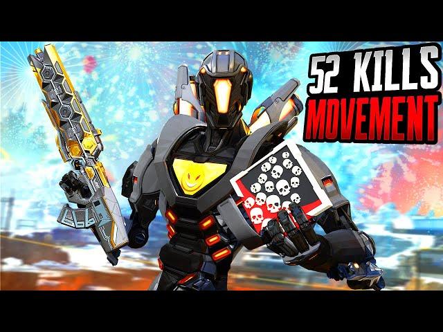 PATHFINDER MOVEMENT 52 KILLS IN TWO AMAZING GAMES (Apex Legends Gameplay)