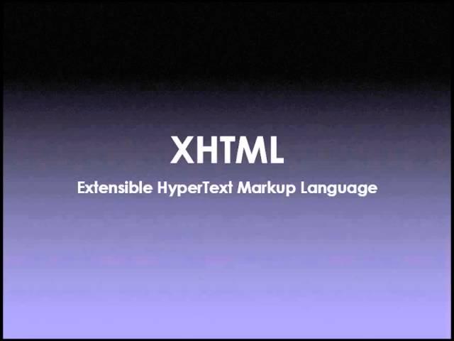 Difference between HTML and XHTML