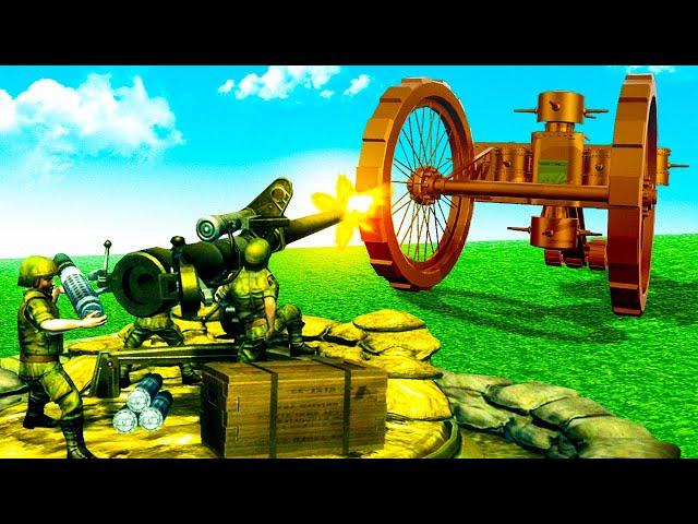 Green Army Men  WW1 Trench Defense Against Massive Tsar Tank Boss In Toy Soldiers: HD!