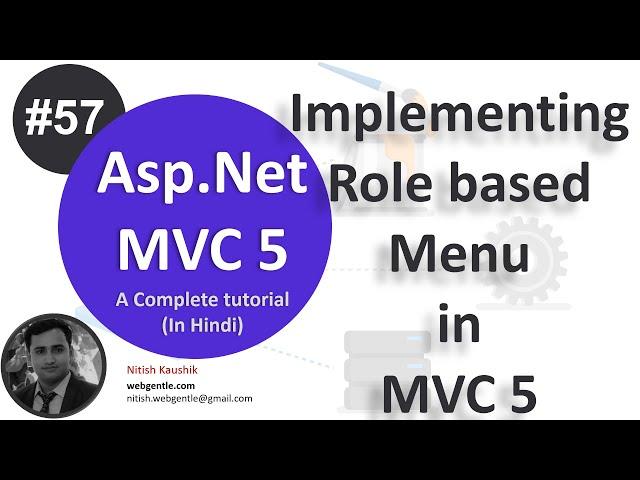 (#57) Role based Menu in MVC 5 | mvc tutorial for beginners in .net c# | MVC By Nitish