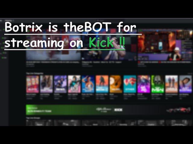 Botrix How To Setup The Bot For Kick and Alerts Tutorial