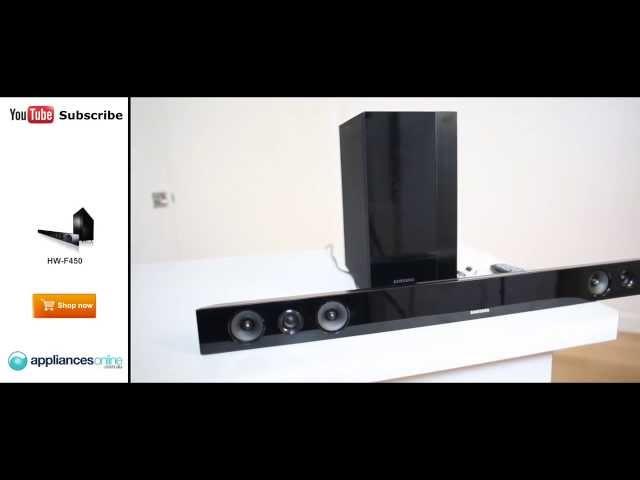 The Samsung HW-F450 Series 4 Soundbar Audio System explained by expert - Appliances Online