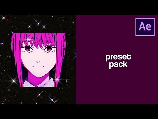 free after effects preset pack (shakes, cc, effects, one frame glicthes)