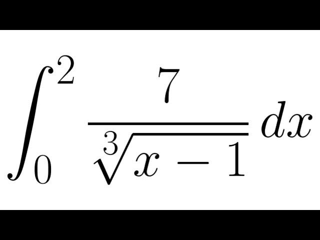 Improper Integral with Infinite Discontinuity