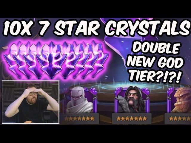 FIRST 2025 10x 7 Star Crystal Opening! - DOUBLE NEW 7 STAR GOD TIER?!? - Marvel Contest of Champions