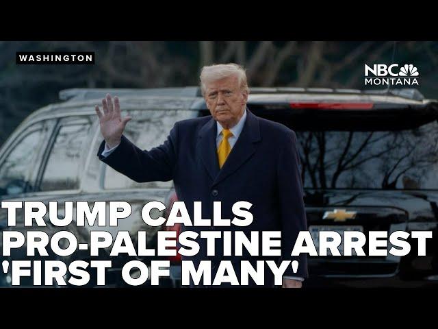 Trump says arrest of leader of anti-Israel Columbia protests is 'first of many'