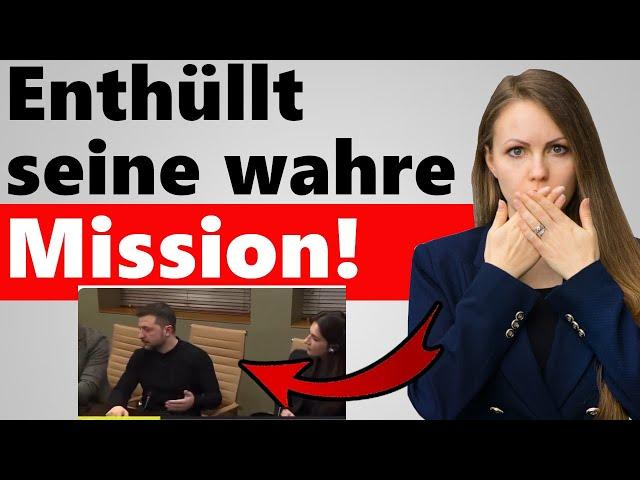 Selenskij verrät seine wirkliche Mission | Vor laufender Kamera verplappert!