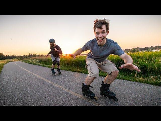 Shaun and Mike Go for a Skate - Glenmore Reservoir