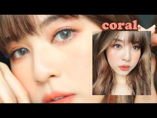 INSTAGRAM CORAL MAKEUP แต่งหน้าโทนพีชสวย ง่าย ปัง! | Babyjingko