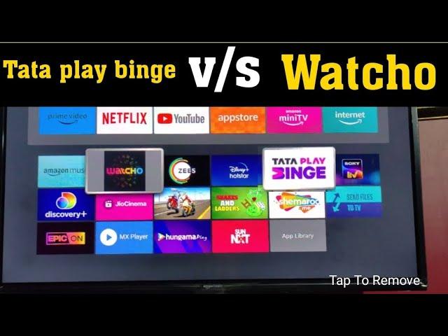 Tata play binge vs Watcho comparison after usage all ott apps in one subscription