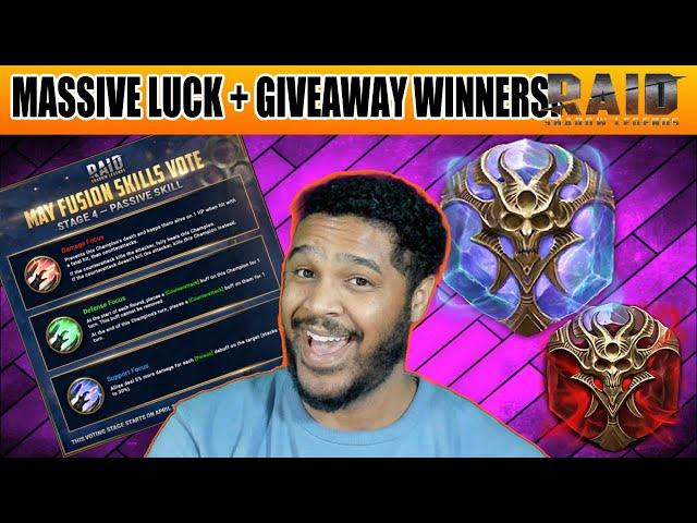 WE HIT BIG + PASSIVE PICK GIVEAWAY WINNERS ANNOUNCED! Raid: Shadow Legends