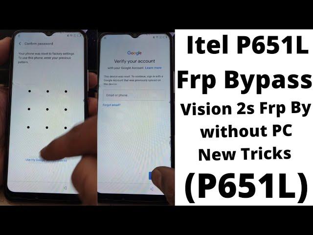 Itel P651L Vision 2s google account bypass/frp bypass Andriod 11 (Without PC 2022)