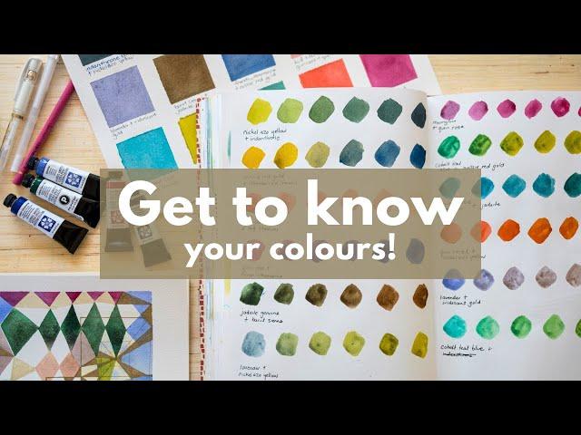 Watercolour Demo  Let's Mix Colours and Paint a Sketchbook Page!