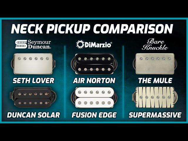 Neck Pickup Comparison! Seymour Duncan vs Bare Knuckle vs Dimarzio