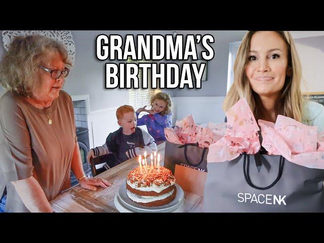 OMA'S BIRTHDAY! | MOM OF 4 VLOG | ANNA SACCONE