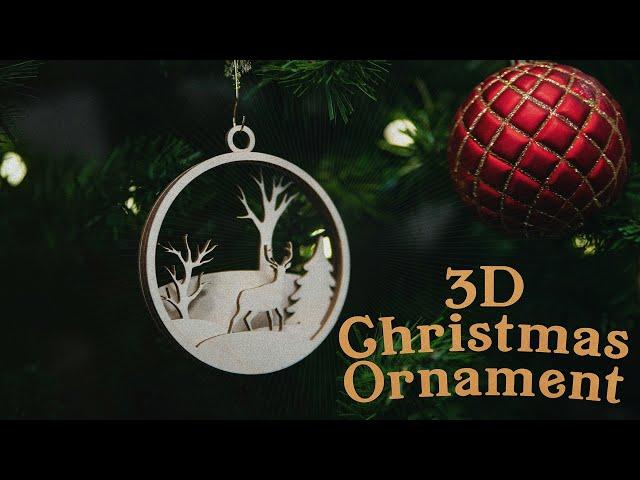 DIY: Laser Cut 3D Christmas Ornament (Free Download)