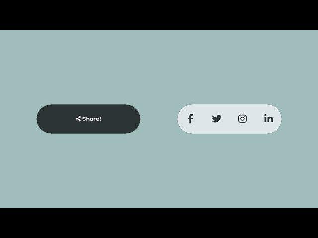 Animated Share Button Using Only HTML & CSS
