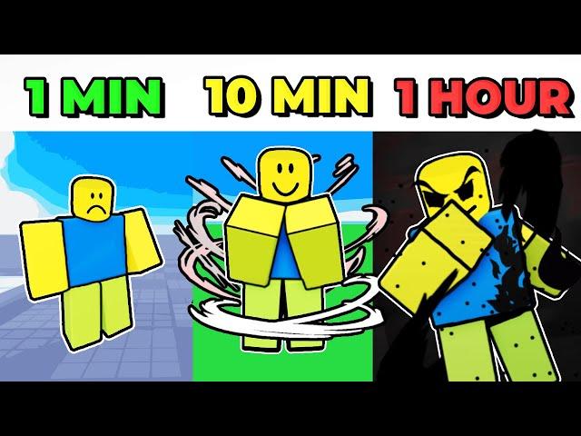 I Made A ROBLOX FIGHTING GAME In 1 Minute VS 10 Minutes VS 1 Hour