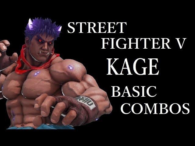 STREET FIGHTER V AE KAGE BASIC COMBOS【スト5AE 影ナル者 基礎コンボ 】