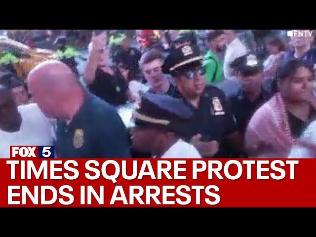 Protest in Times Square ends with several arrests