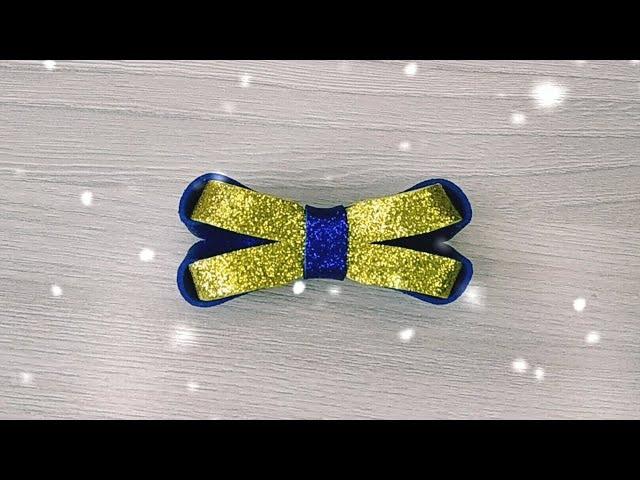 Красивый Бантик из фоамирана своими руками / Foam sheet crafts / Beautifull Foam Bow/ DIY