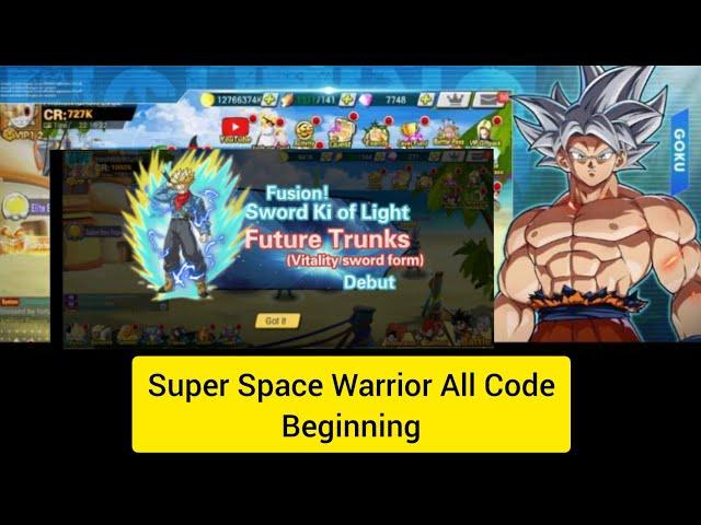 Super Space Warrior All Code For Beginning