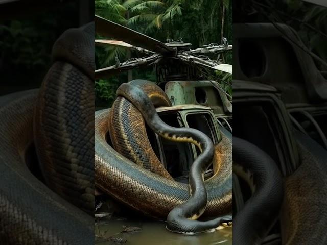 Nature Exploration | Travel Discovered | helicopter and Amazon Python #shorts​ #jungle​ #river​