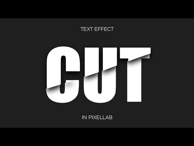 CUT TEXT EFFECT IN PIXELLAB || SMARTPHONE DESIGNS