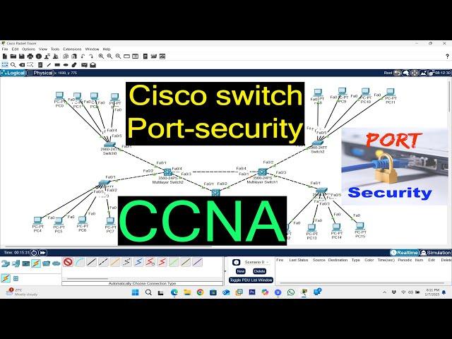 Port Security on a Cisco Switch CCNA,CCNP at work Commands Step by Step ! #ciscoswitch #portsecurity