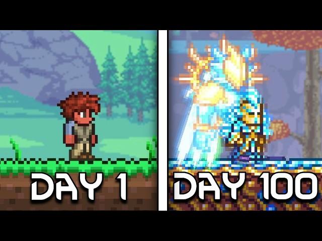 I Spent 100 Days in Terraria... Here's What Happened