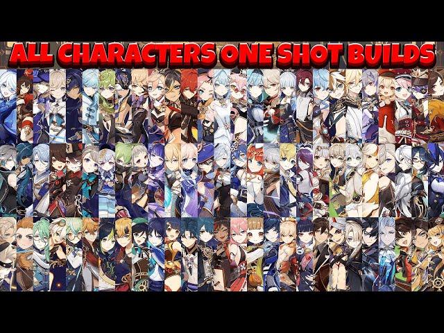 All 84 Characters One Shot / Burst Builds | Genshin Impact