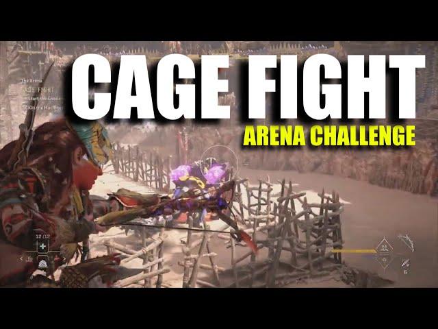 Cage Fight Arena Challenge | Kill 2 Grimhorn FAST | Horizon Forbidden West PS5 Gameplay