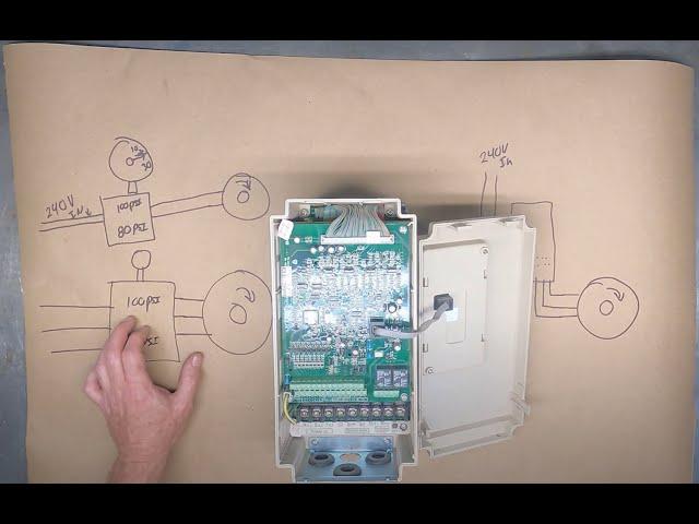 How to convert a 3 phase air compressor to single phase with a VFD