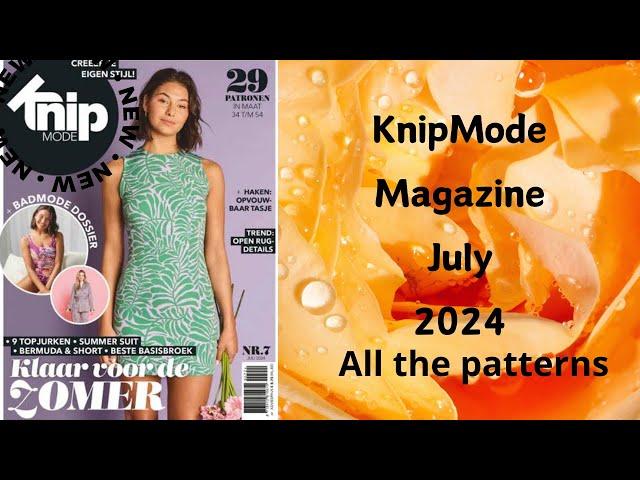 #KnipMode 7/2024 #KnipModeMagazine #BurdaExtra #FaitMain #sewingMagazine #knip