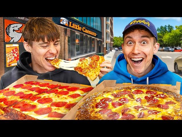 Two Brits try Little Caesars for the first time!