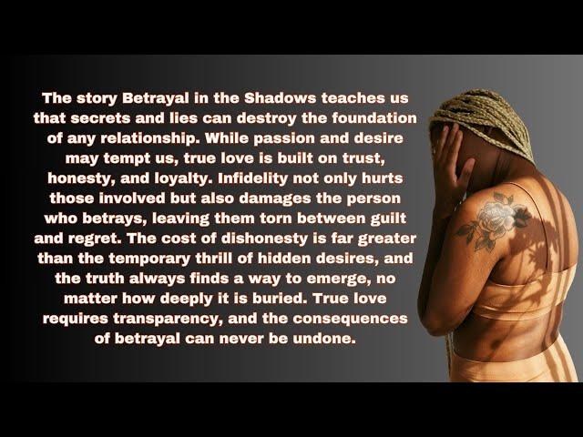 Betrayal in the Shadows l The Mask of Fidelity l True Infidelity Story