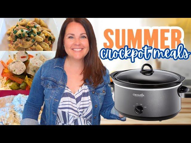 3 EASY Summer CROCK POT Meals to Beat the Heat | Slow Cooker Dinners