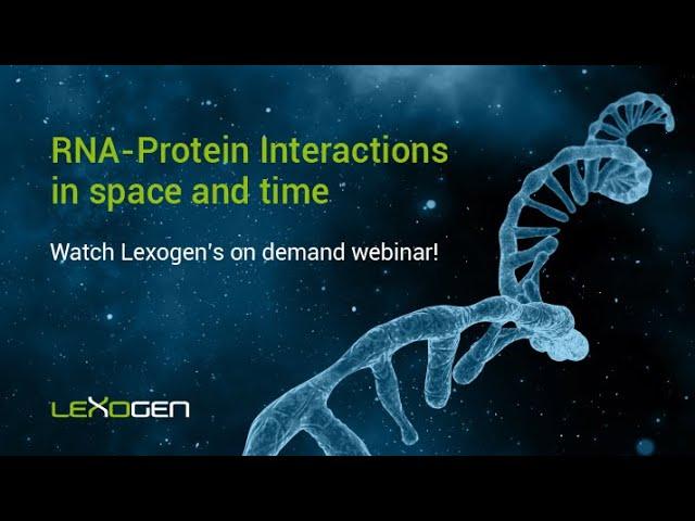 LEXOGEN TALK: RNA-Protein interactions in space and time