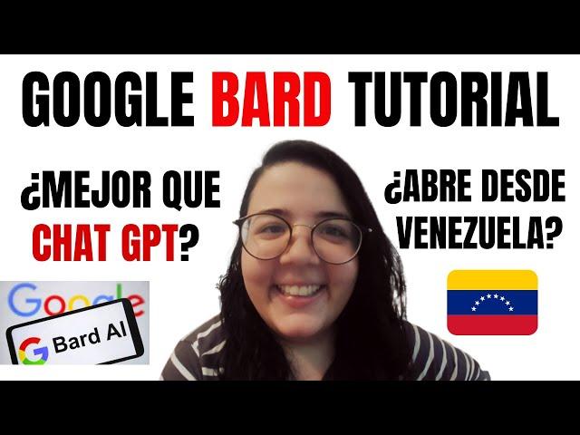 Cómo usar GOOGLE BARD: Tutorial ️ NUEVA ALTERNATIVA a ChatGPT desde Venezuela GRATIS